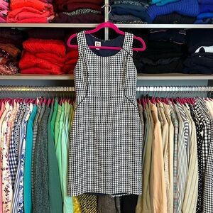 Anne Klein navy and white print sleeveless dress size 4​